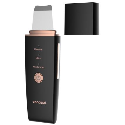 Concept PO2060 - Kozmetička ultrazvučna lopatica PERFECT SKIN 3,5W/5V USB 500 mAh IPX6 crna