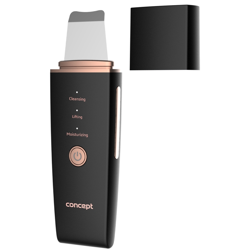 Concept PO2060 - Kozmetička ultrazvučna lopatica PERFECT SKIN 3,5W/5V USB 500 mAh IPX6 crna