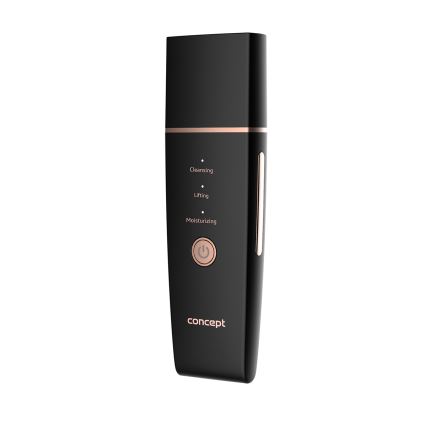 Concept PO2060 - Kozmetička ultrazvučna lopatica PERFECT SKIN 3,5W/5V USB 500 mAh IPX6 crna