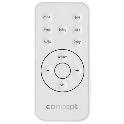 Concept QH4000 - Električni grijač 1000/2000W IP22 bijeli + daljinski upravljač