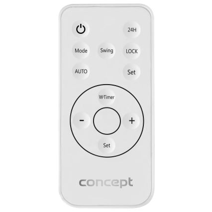 Concept QH4100 - Električni grijač 1000/2000W Wi-Fi IP22 siva + daljinski upravljač