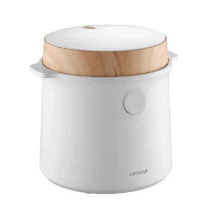 Concept RE3030 - Digitalni kuhalo za rižu 2u1 380 W/230 V 1,5 l bijela/drveni dekor