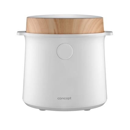 Concept RE3030 - Digitalni kuhalo za rižu 2u1 380 W/230 V 1,5 l bijela/drveni dekor