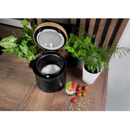 Concept RE4040 - Digitalno kuhalo za rižu 2 u 1 450W/230V 2 l crno/drveni dekor