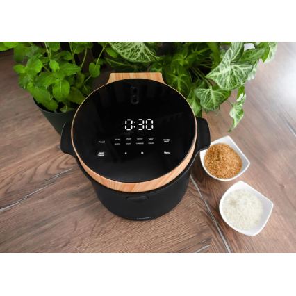 Concept RE4040 - Digitalno kuhalo za rižu 2 u 1 450W/230V 2 l crno/drveni dekor