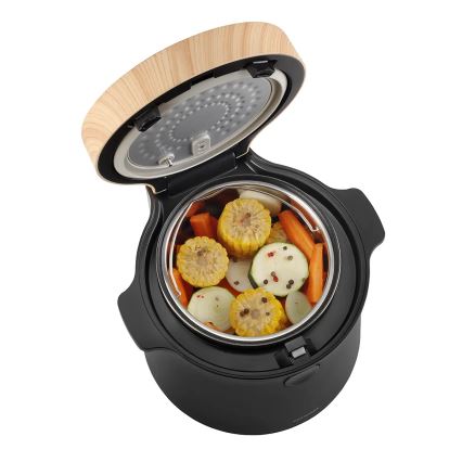 Concept RE4040 - Digitalno kuhalo za rižu 2 u 1 450W/230V 2 l crno/drveni dekor