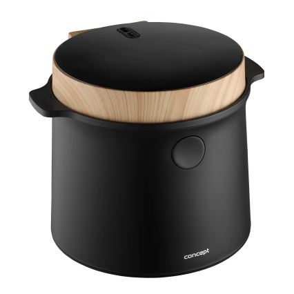 Concept RE4040 - Digitalno kuhalo za rižu 2 u 1 450W/230V 2 l crno/drveni dekor