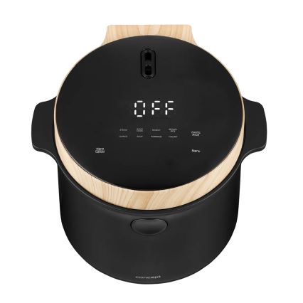 Concept RE4040 - Digitalno kuhalo za rižu 2 u 1 450W/230V 2 l crno/drveni dekor