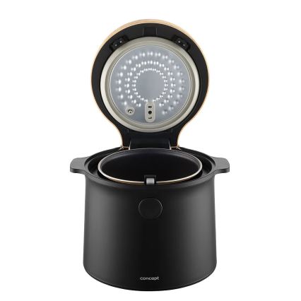 Concept RE4040 - Digitalno kuhalo za rižu 2 u 1 450W/230V 2 l crno/drveni dekor