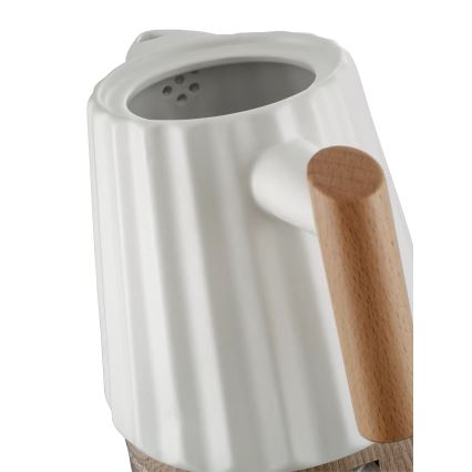 Concept RK0090 - Električno kuhalo za vodu 1,5 l 1500W/230V bijelo/drveni dekor/keramika