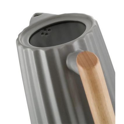 Concept RK0092 - Električno kuhalo za vodu 1,5 l 1500W/230V tamno siva/drveni dekor/keramika
