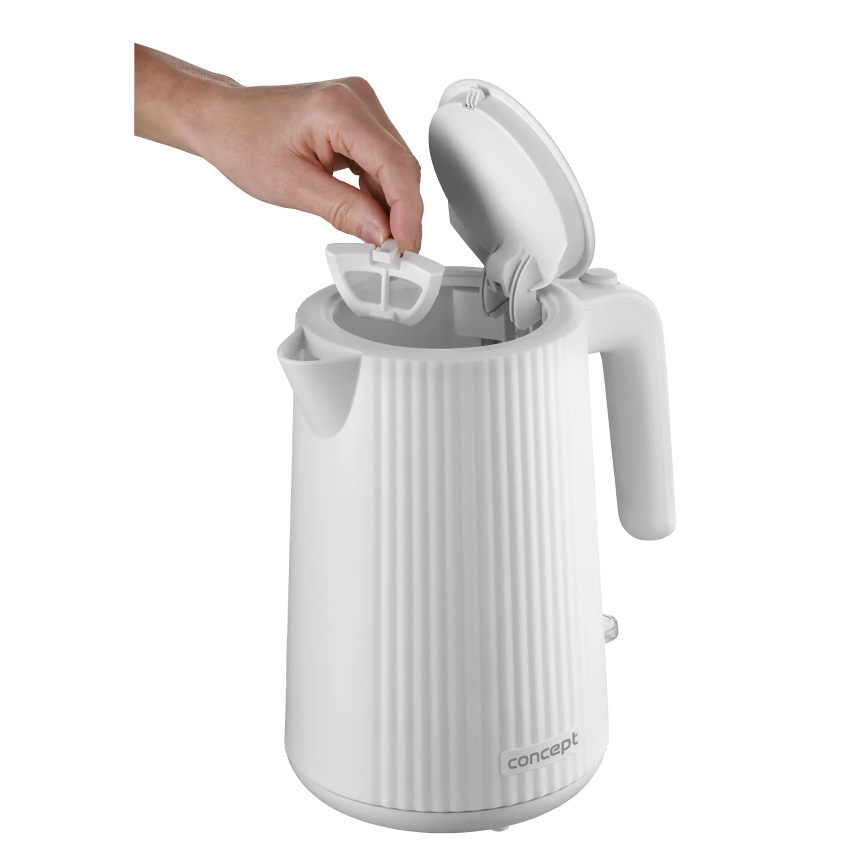 Concept RK2390 - Električno kuhalo za vodu 1,7 l 2200 W/230 V bijelo
