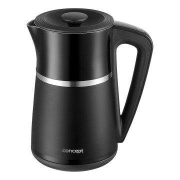 Concept RK3100 - Brzo kuhalo za vodu s regulacijom temperature, 1,7 l, 2200 W/230 V, crno