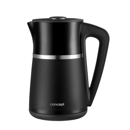 Concept RK3100 - Brzo kuhalo za vodu s regulacijom temperature, 1,7 l, 2200 W/230 V, crno