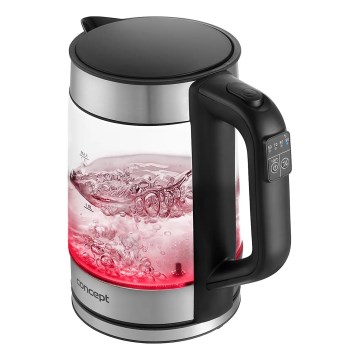 Concept RK4067 - Brzo kuhalo za vodu s regulacijom temperature 1,7 l 2200W/230V nehrđajući čelik