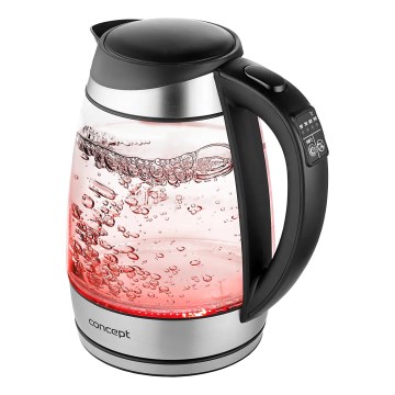 Concept RK4120 - Električno kuhalo za vodu s termoregulacijom, 1,7 l, 2200 W/230 V, nehrđajući čelik