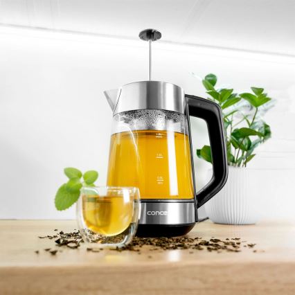 Concept RK4190 - Brzo kuhalo za vodu s termoregulacijom i filtrom 1,7 l 2200W/230V od nehrđajućeg čelika