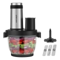 Concept RM3300 - Kuhinjski robot s ribežom 1000W/230V crno/nerđajući čelik