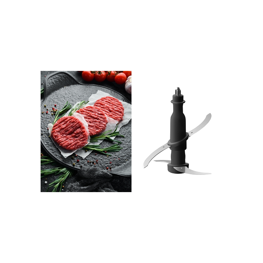 Concept RM3300 - Multipraktik s ribežom 1000W/230V crna/nehrđajući