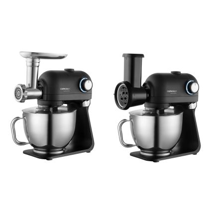 Concept RM8000 - Kuhinjski robot s posudom od nehrđajućeg čelika 1200W/230V crna