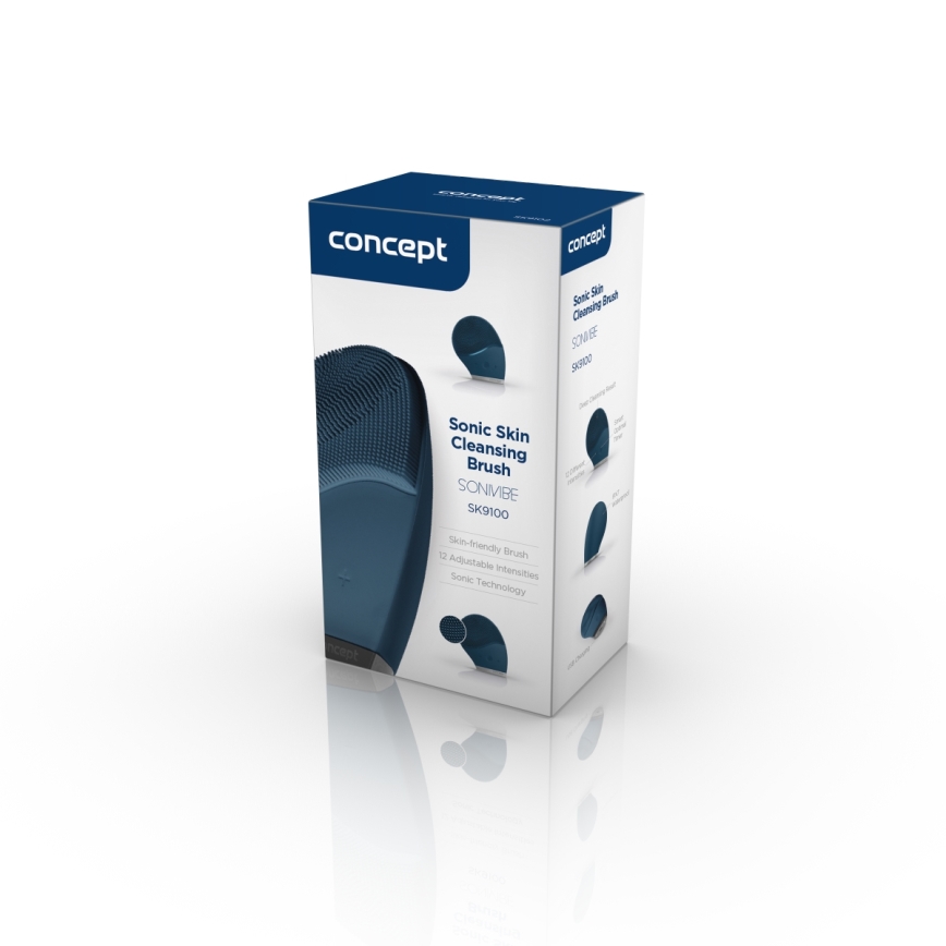 Concept SK9100 - Četkica za čišćenje lica SONIVIBE 2W/5V 250 mAh IPX7 plava