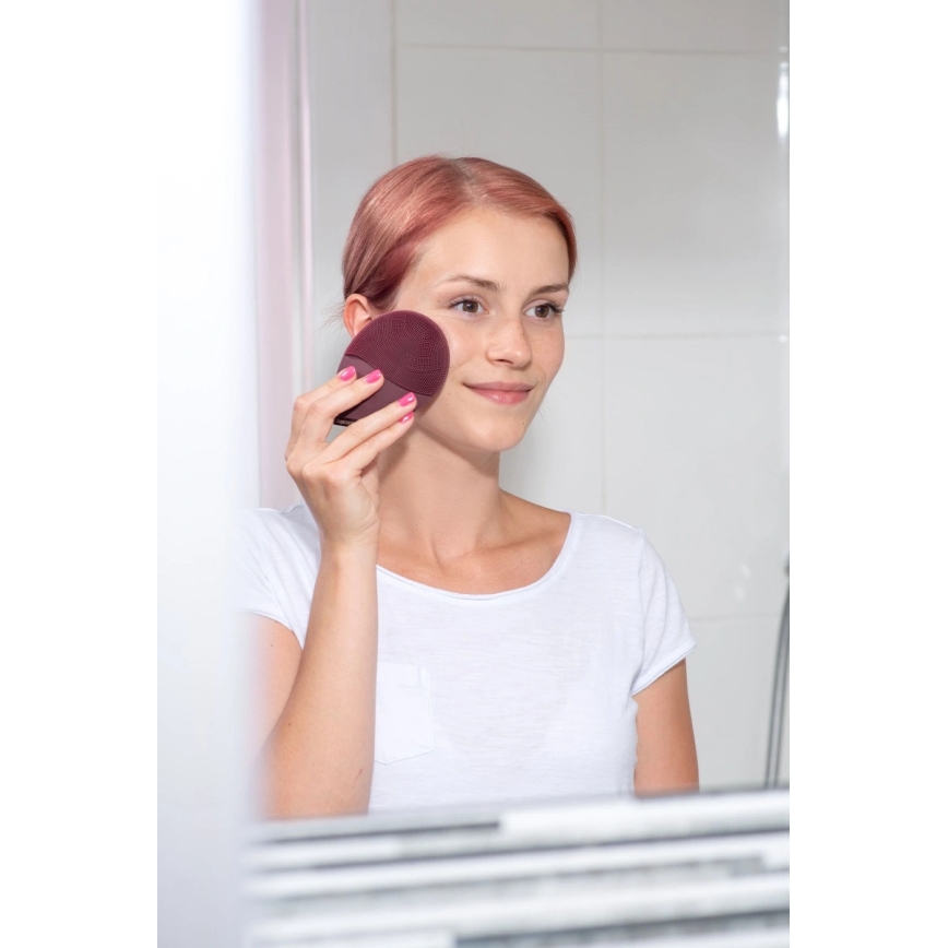 Concept SK9101 - Četkica za čišćenje lica SONIVIBE 2W/5V 250 mAh IPX7 crvena