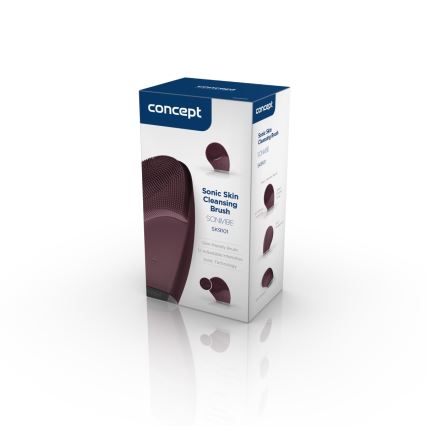 Concept SK9101 - Četkica za čišćenje lica SONIVIBE 2W/5V 250 mAh IPX7 crvena