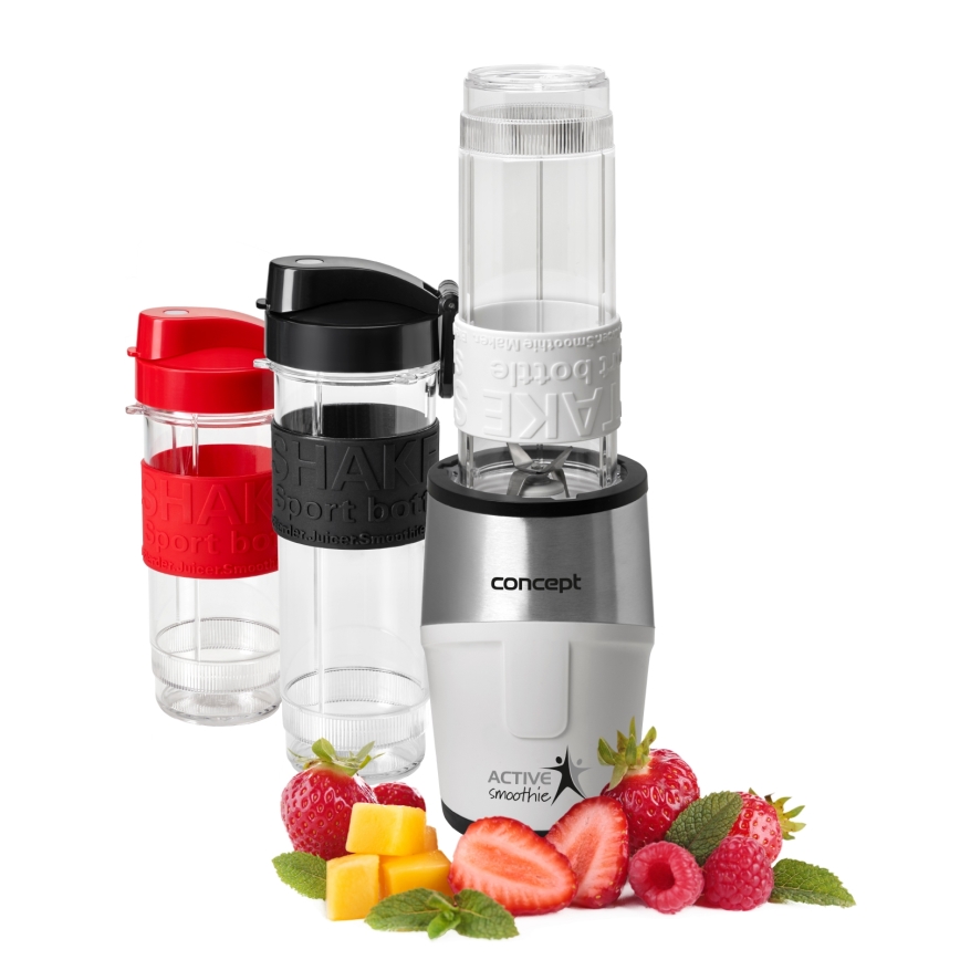 Concept SM3380 - Smoothie blender s priborom ACTIVE SMOOTHIE 500W/230V bijela