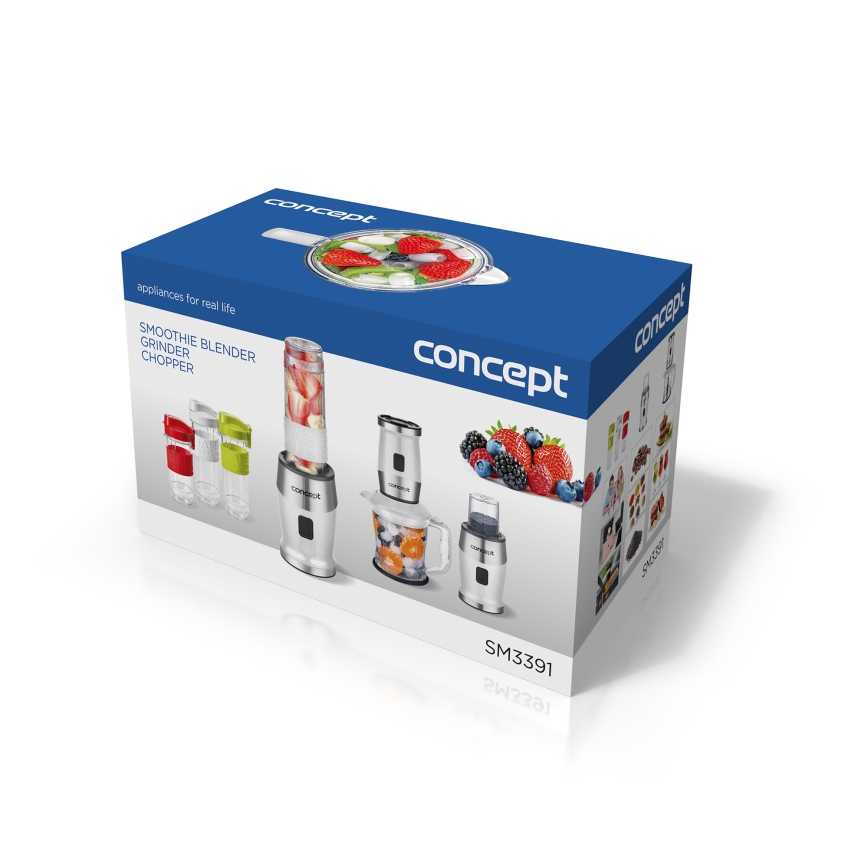 Concept SM3391 - Smoothie blender s priborom 700W/230V bijela