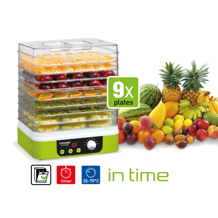 Concept SO1060 - Dehidrator hrane 260W/230V zelena