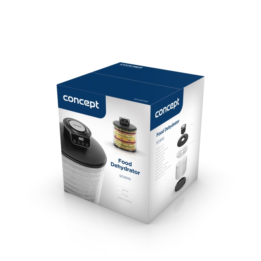 Concept SO3010 - Dehidrator hrane 245W/230V crna