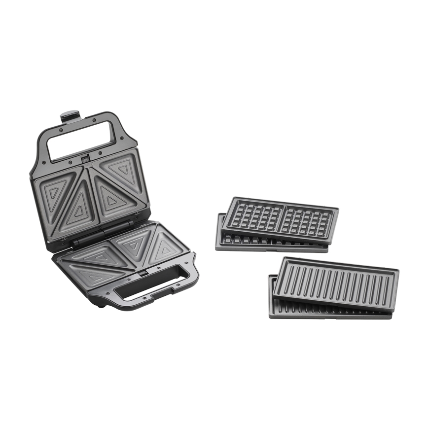 Concept SV3054 - Toster 3u1 700W/230V crna