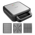 Concept SV3080 - Toster FAMILY 3u1 1200W/230V crna/nerđajući čelik
