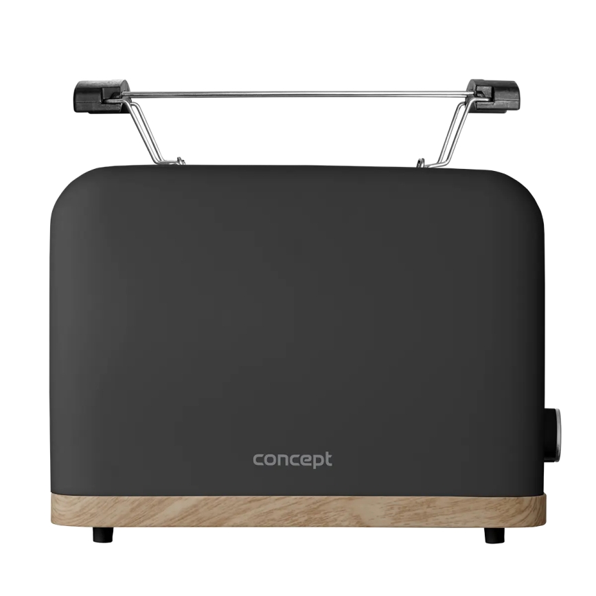Concept TE2016 - Toster s dva utora i rešetkom za podgrijavanje 930W/230V crna
