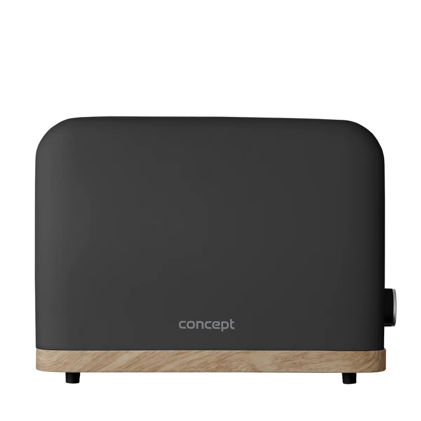 Concept TE2016 - Toster s dva utora i rešetkom za podgrijavanje 930W/230V crna