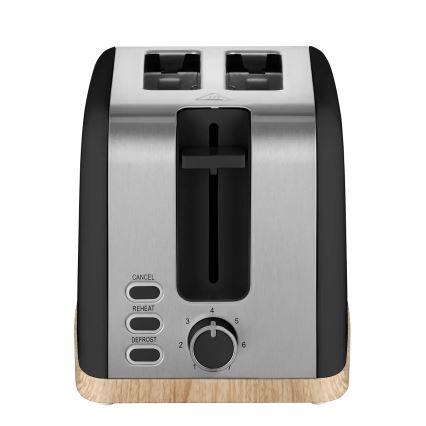 Concept TE2016 - Toster s dva utora i rešetkom za podgrijavanje 930W/230V crna