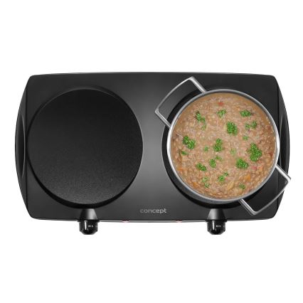 Concept VE3060 - Kuhalo s dvije ploče 2500W/230V crno
