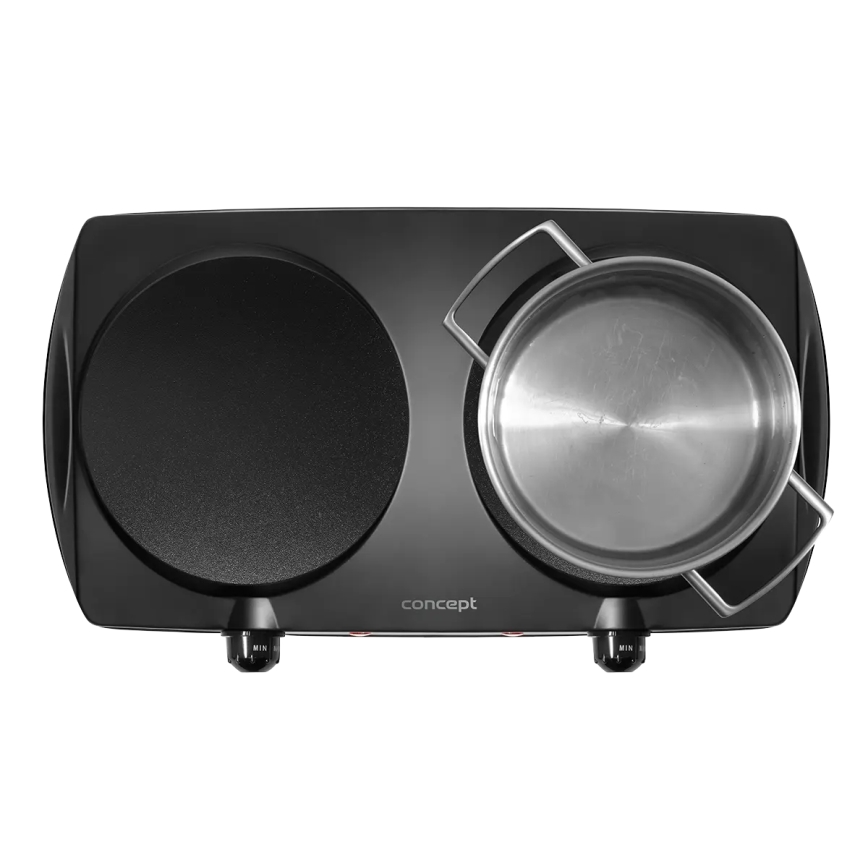 Concept VE3060 - Kuhalo s dvije ploče 2500W/230V crno