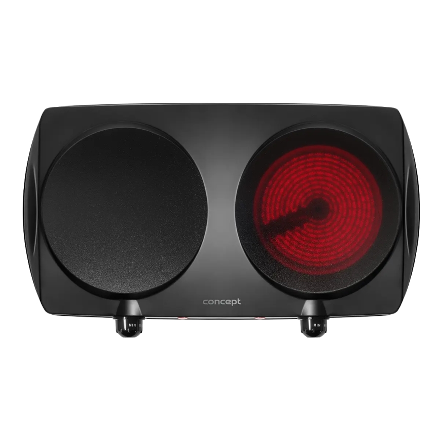 Concept VE3060 - Kuhalo s dvije ploče 2500W/230V crno