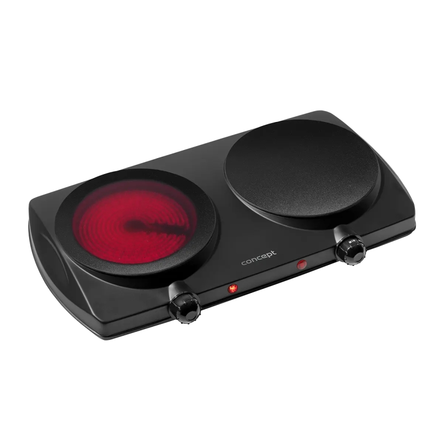 Concept VE3060 - Kuhalo s dvije ploče 2500W/230V crno