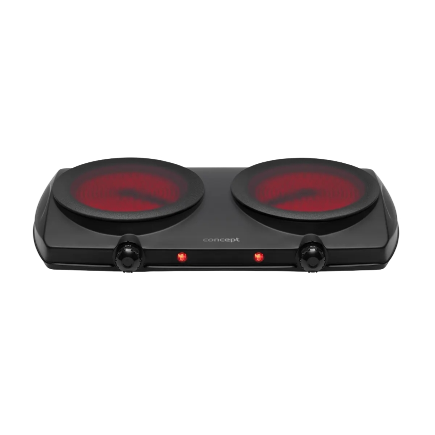 Concept VE3060 - Kuhalo s dvije ploče 2500W/230V crno