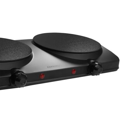 Concept VE3060 - Kuhalo s dvije ploče 2500W/230V crno