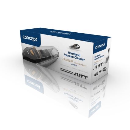 Concept VP4353 - Ručni usisivač WET & DRY RISER EXTENSION 110W/18,5V 2200 mAh crna
