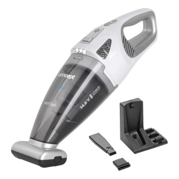 Concept VP4370 - Ručni usisivač WET & DRY PERFECT CLEAN 90W/14,8V 2200 mAh bijela