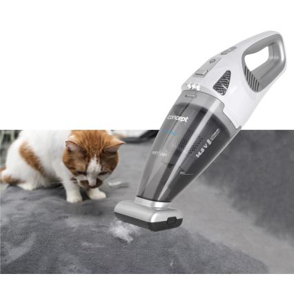 Concept VP4370 - Ručni usisivač WET & DRY PERFECT CLEAN 90W/14,8V 2200 mAh bijela