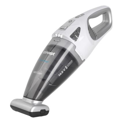 Concept VP4370 - Ručni usisivač WET & DRY PERFECT CLEAN 90W/14,8V 2200 mAh bijela