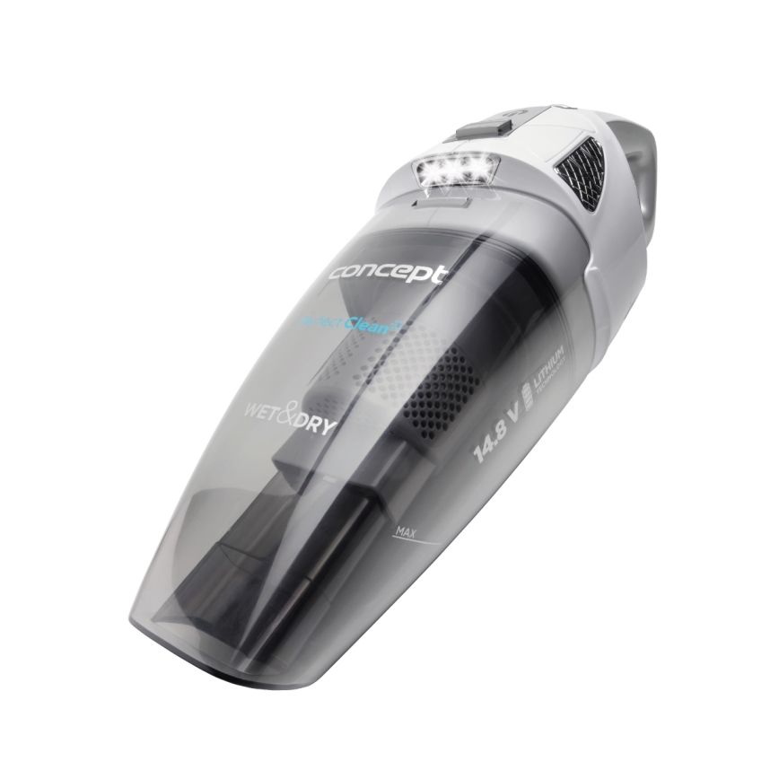 Concept VP4370 - Ručni usisivač WET & DRY PERFECT CLEAN 90W/14,8V 2200 mAh bijela