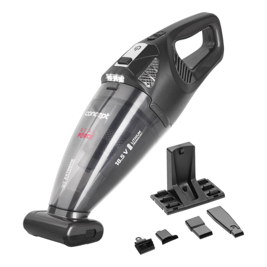 Concept VP4380 - Ručni usisivač REAL FORCE 110W/18,5V 2200 mAh crna