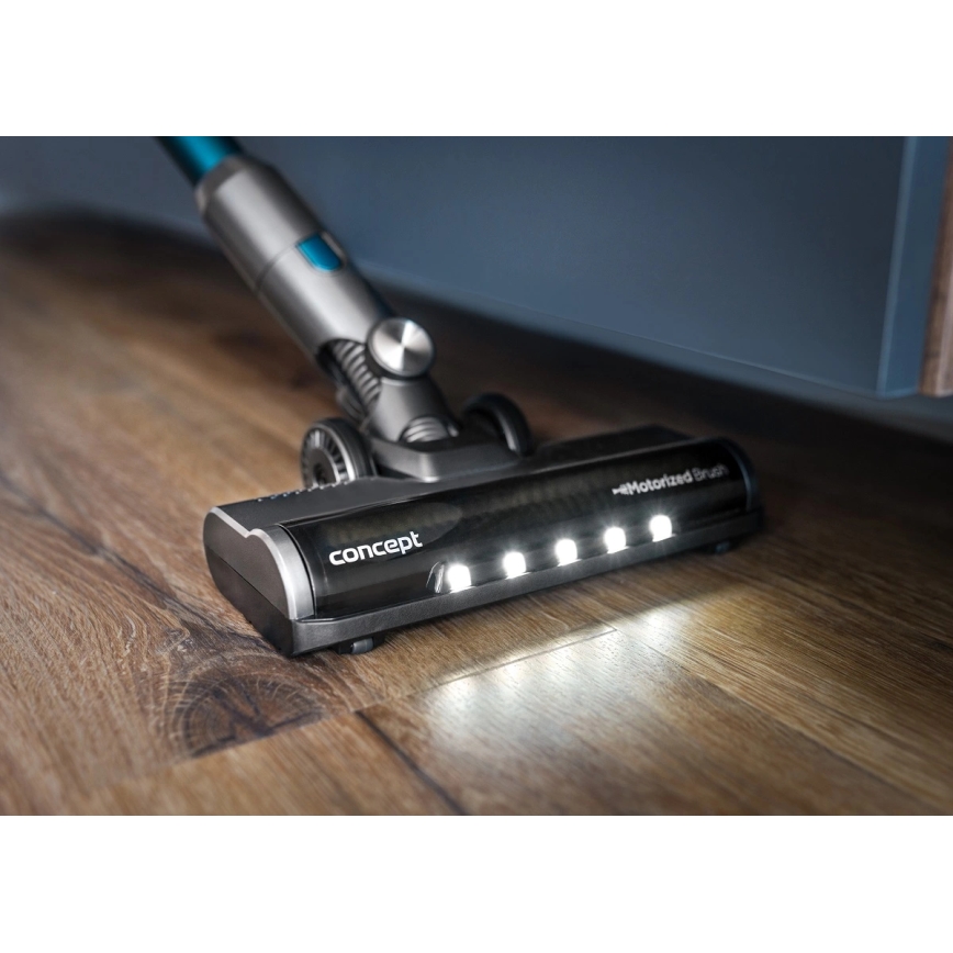 Concept VP6045 - Štapni ručni usisavač 2 u 1 ICONIC SUCTION PRO 450W/29,6V 2500 mAh plava