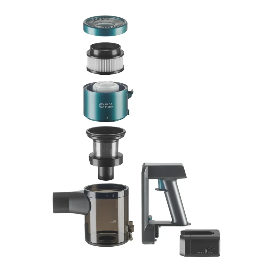 Concept VP6045 - Štapni ručni usisavač 2 u 1 ICONIC SUCTION PRO 450W/29,6V 2500 mAh plava